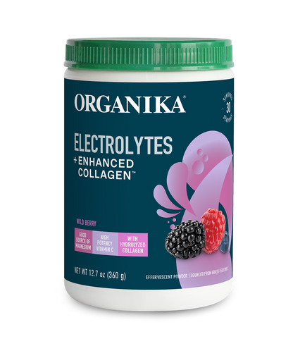 Electrolytes + Enhanced Collagen - Wild Berry - Organika USA