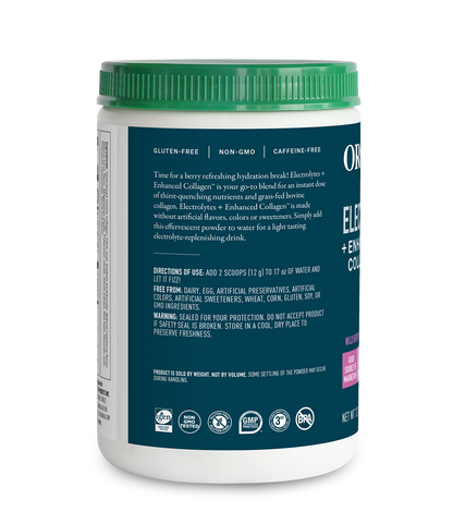 Electrolytes + Enhanced Collagen - Wild Berry - Organika USA