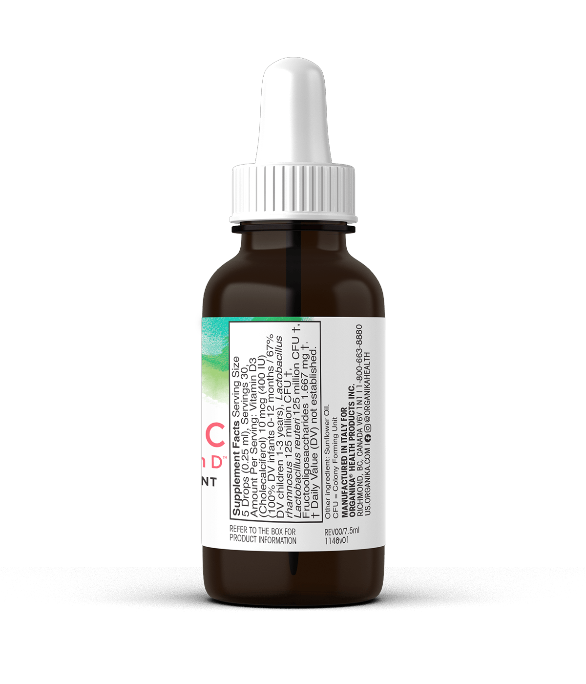Baby Probiotic Drops With Vitamin D - Organika USA